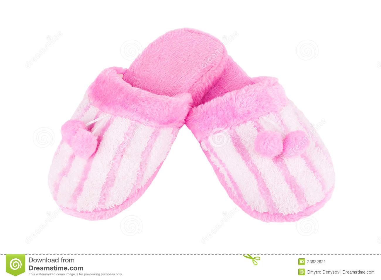 Fuzzy Slippers Clipart Pink Home Slippers Isolated On