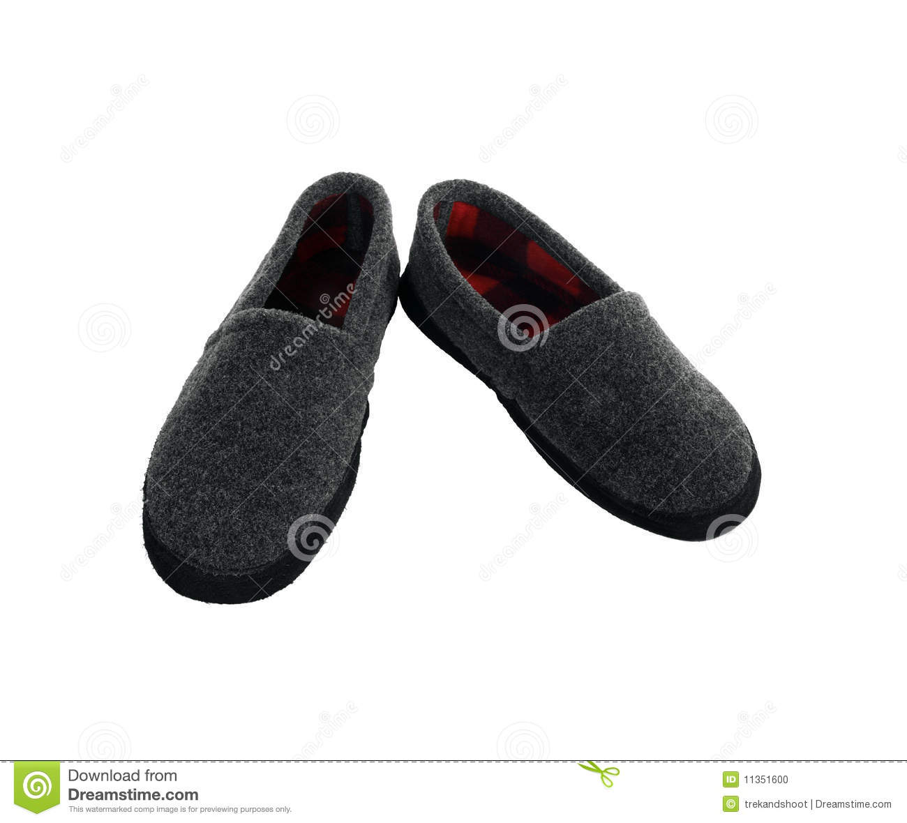 Fuzzy Slippers Stock Photo   Image  11351600
