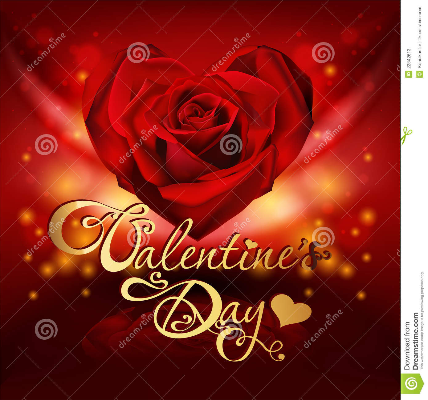 More Similar Stock Images Of   Valentine S Day Card With Roses