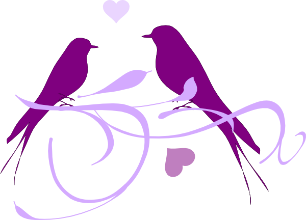 Purple Love Birds Clipart   Clipart Panda   Free Clipart Images