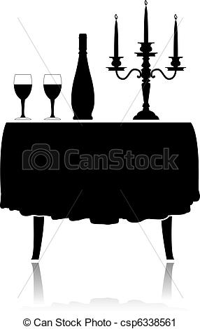 Romantic Dinner Clipart Romantic Restaurant Table