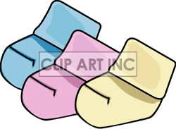 Royalty Free Baby Socks Clipart Image Picture Art   156360