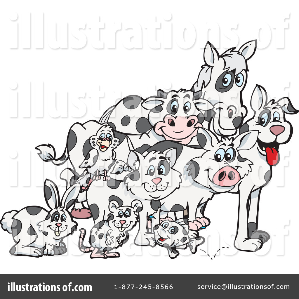 Royalty Free  Rf  Spotted Animal Clipart Illustration By Dennis Holmes