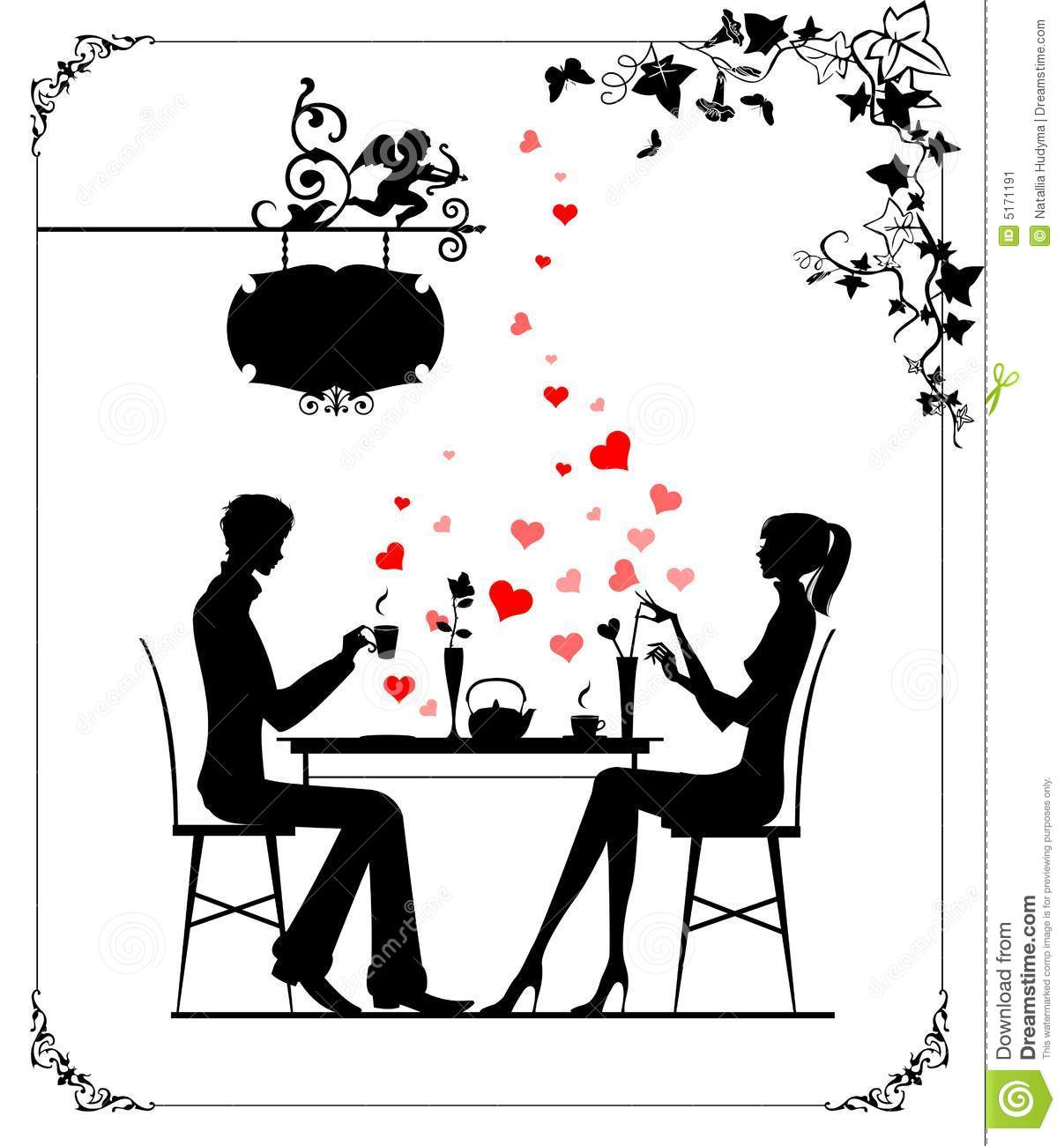 Showing Gallery For Romantic Dinner Clipart