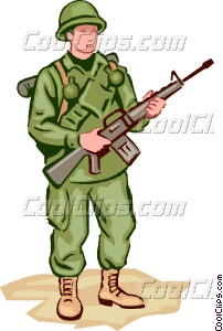 Soldier Vector Clip Art