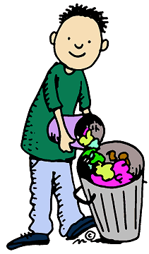 Taking Out The Trash  In Color    Clip Art Gallery