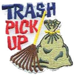 Trash Pick Up Clean Up Rake Garbage Trash Help Patch    