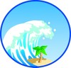 Tsunami Clipart Image  Tidal Wave Or Tsunami Wave About To Devastate A