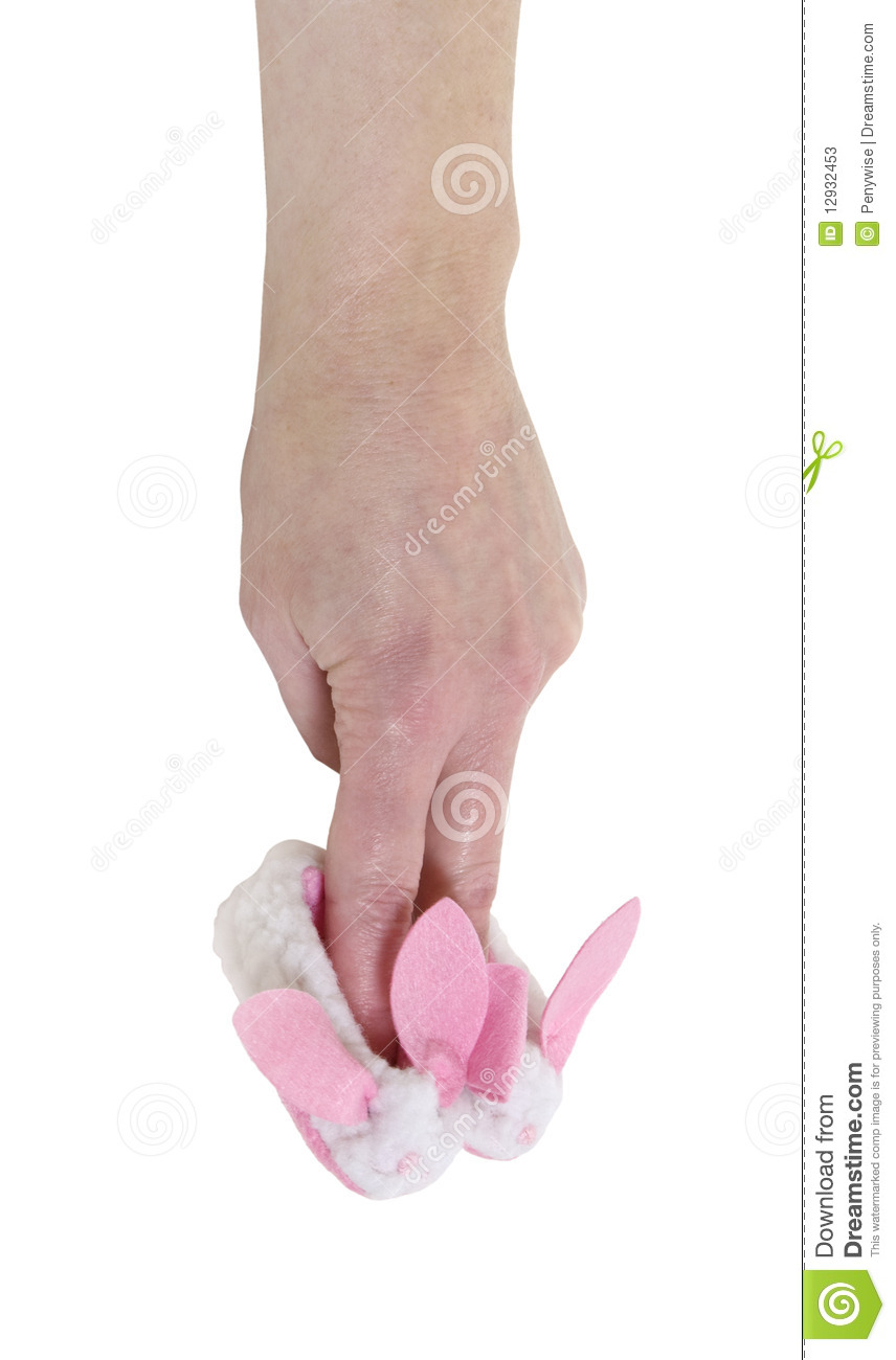 Wearing Fuzzy Bunny Slippers With Large Pink Ears And Nose   Path    
