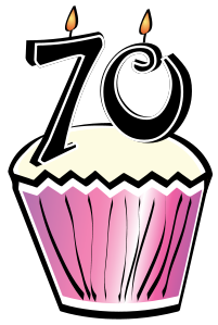 70th Birthday Cupcake 2