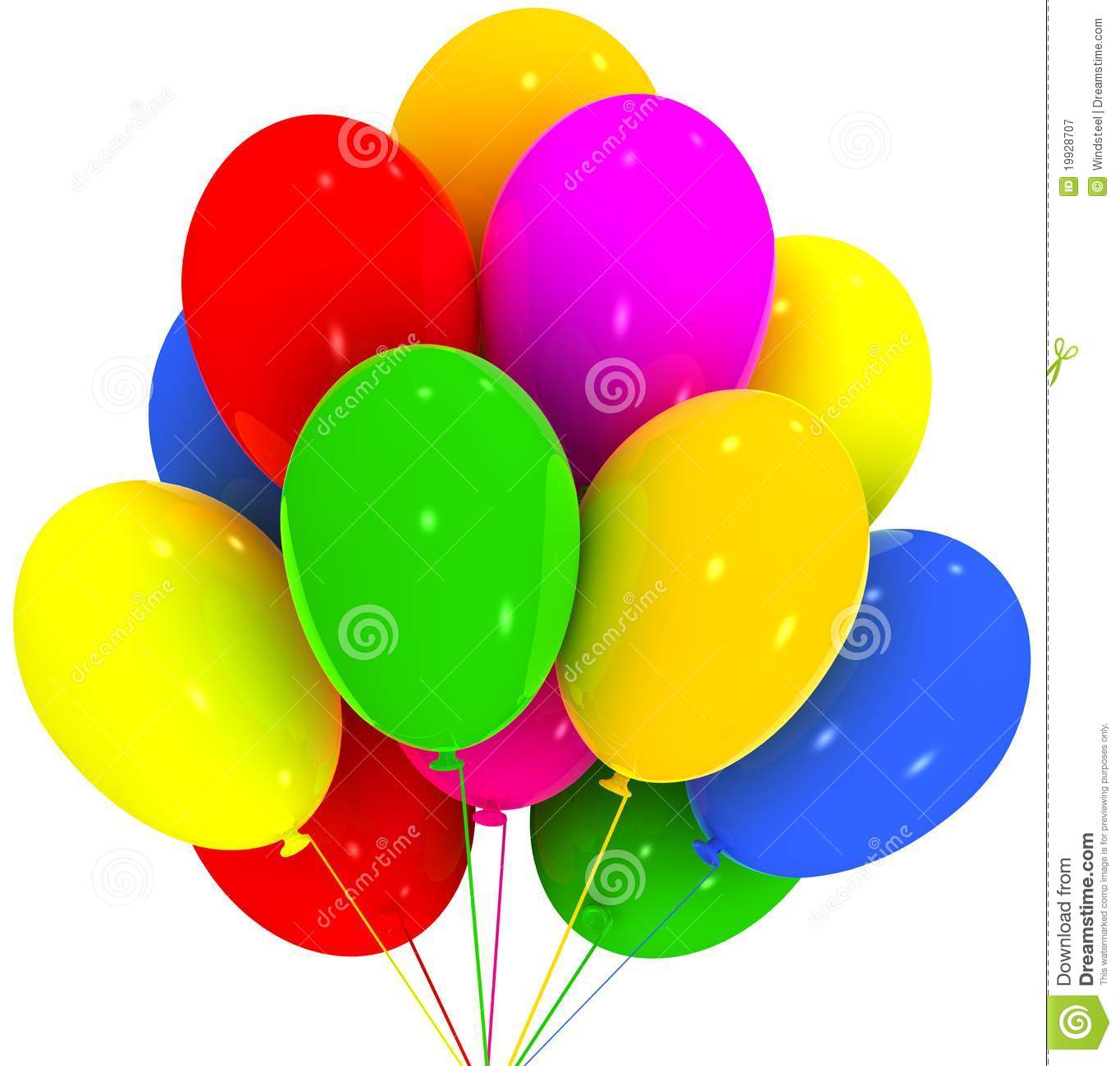 Birthday And Party Decoration Royalty Free Stock Balloons Birthday