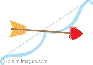 Clip Art Picture Of Cupids Bow And Arrow