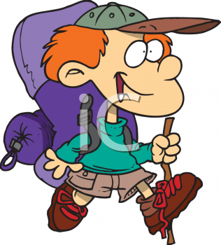     Clipart 0511 1105 1016 1713 Boy Going On A Backpacking Trip Clipart