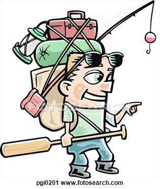 Clipart   A Man Going On A Fishing Trip  Fotosearch   Search Clipart