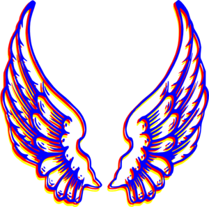 Colored Wings Clip Art At Clker Com   Vector Clip Art Online Royalty    