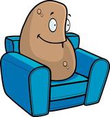 Couch Potato   Clipart Graphic