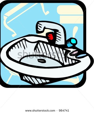 Dirty Bathroom Sink Clipart