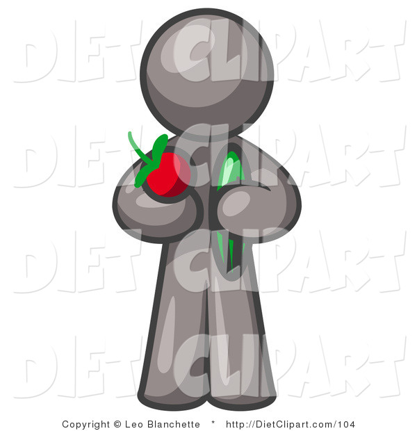 Man Carrying Groceries Clipart