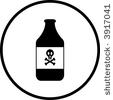 Pesticide Bottle Clipart Green Small Bottle With Poison And Label A