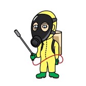 Pesticide Clipart 16725498 Man In Pesticide Suit Holding A Insecticide