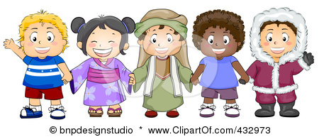Rf Clipart Illustration Of A Group Of Diverse Children From Different