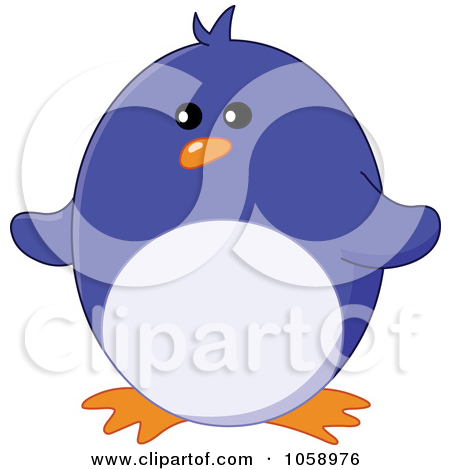 Royalty Free  Rf  Clipart Illustration Of A Cool Penguin Wearing A Hat