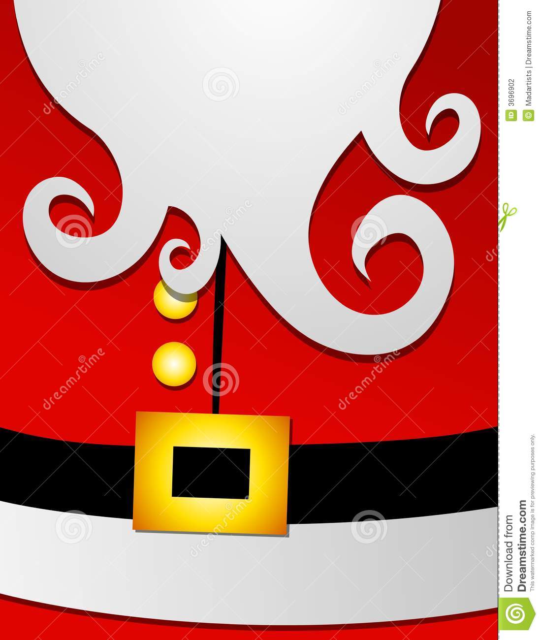 Santa Claus Suit Big Belly Profile 2 Stock Photography   Image