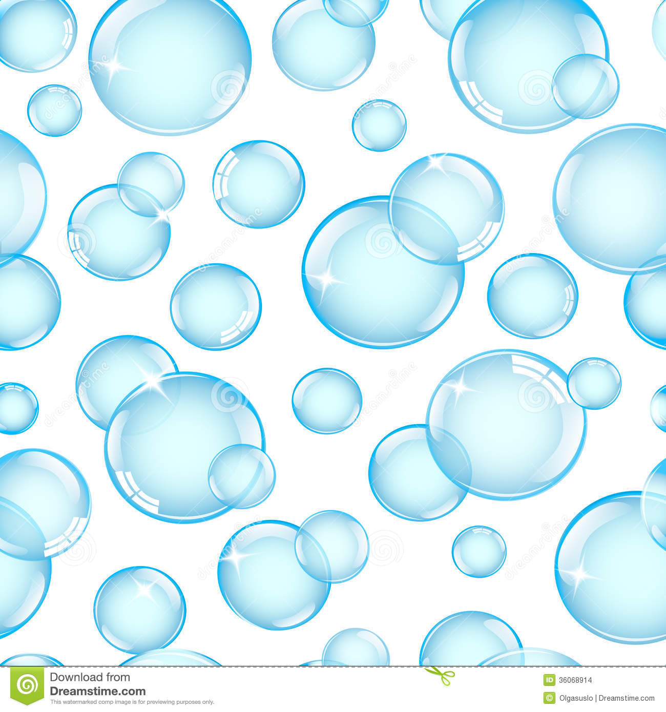 Seamless Background With Bubbles Stock Images   Image  36068914