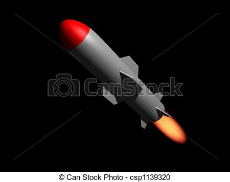 Stock Illustration Of Cruise Missile   A Cruise Missile Rocket On