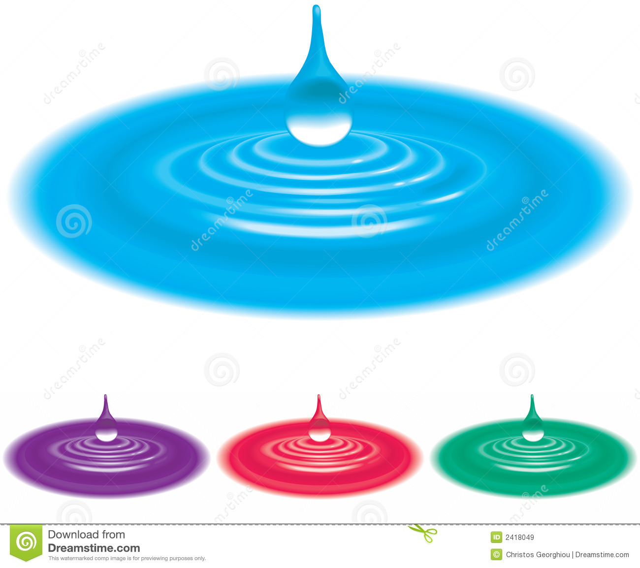 An Illustration Of A Drop Of Water Hitting The Surface Of A Pool  No