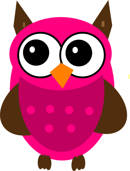 Baby Shower Pink Owl Clip Art At Clker Com   Vector Clip Art Online