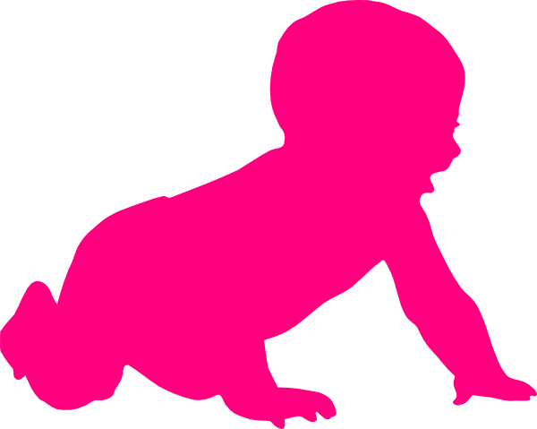 Baby Silhouette Clip Art At Clker Com   Vector Clip Art Online