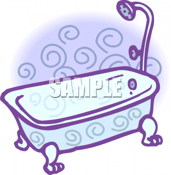 Bathroom Clipart Illustrations   Graphics   Bathtub Shower 112580