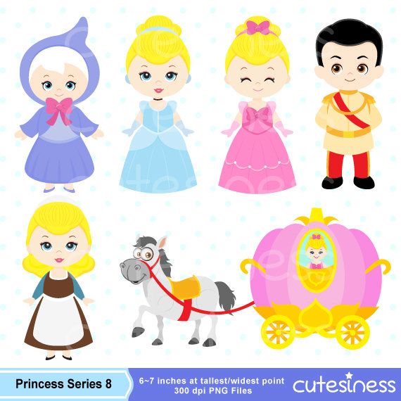 Cinderella Digital Clipart Princess Digital Clipart Princess Clipart
