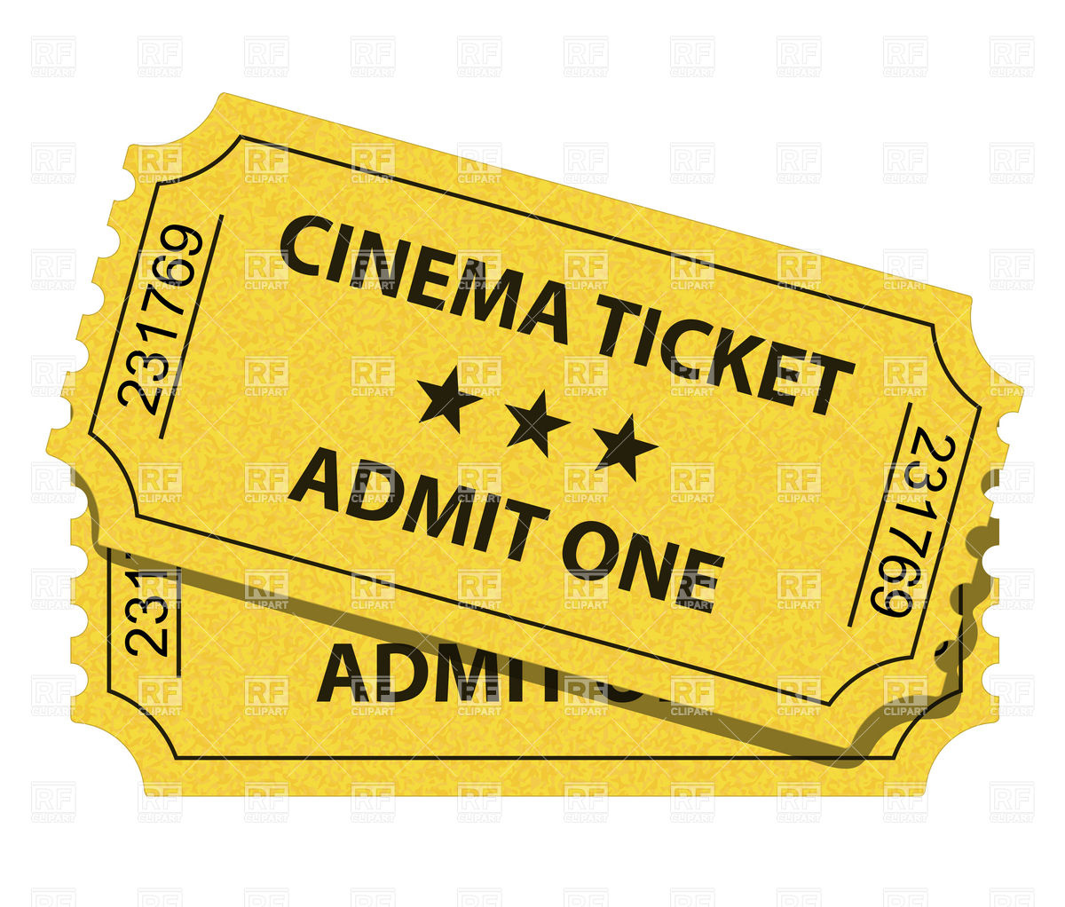 Cinema Ticket Download Royalty Free Vector Clipart  Eps