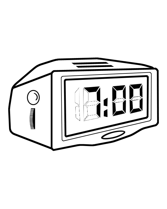 Digital Clock Clipart Digital Alarm Clock Clipart