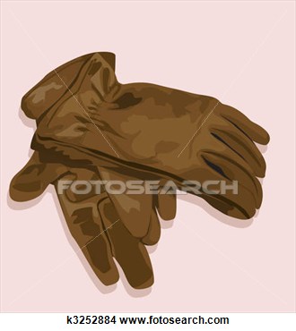 Drawing   Gloves  Fotosearch   Search Clip Art Illustrations Wall