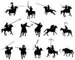 Medieval Army Set Stock Vector   Clipart Me