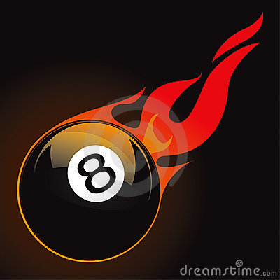Pool Fire Ball Royalty Free Stock Photography   Image  12554147