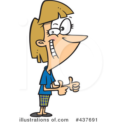 Royalty Free  Rf  Thumbs Up Clipart Illustration By Ron Leishman