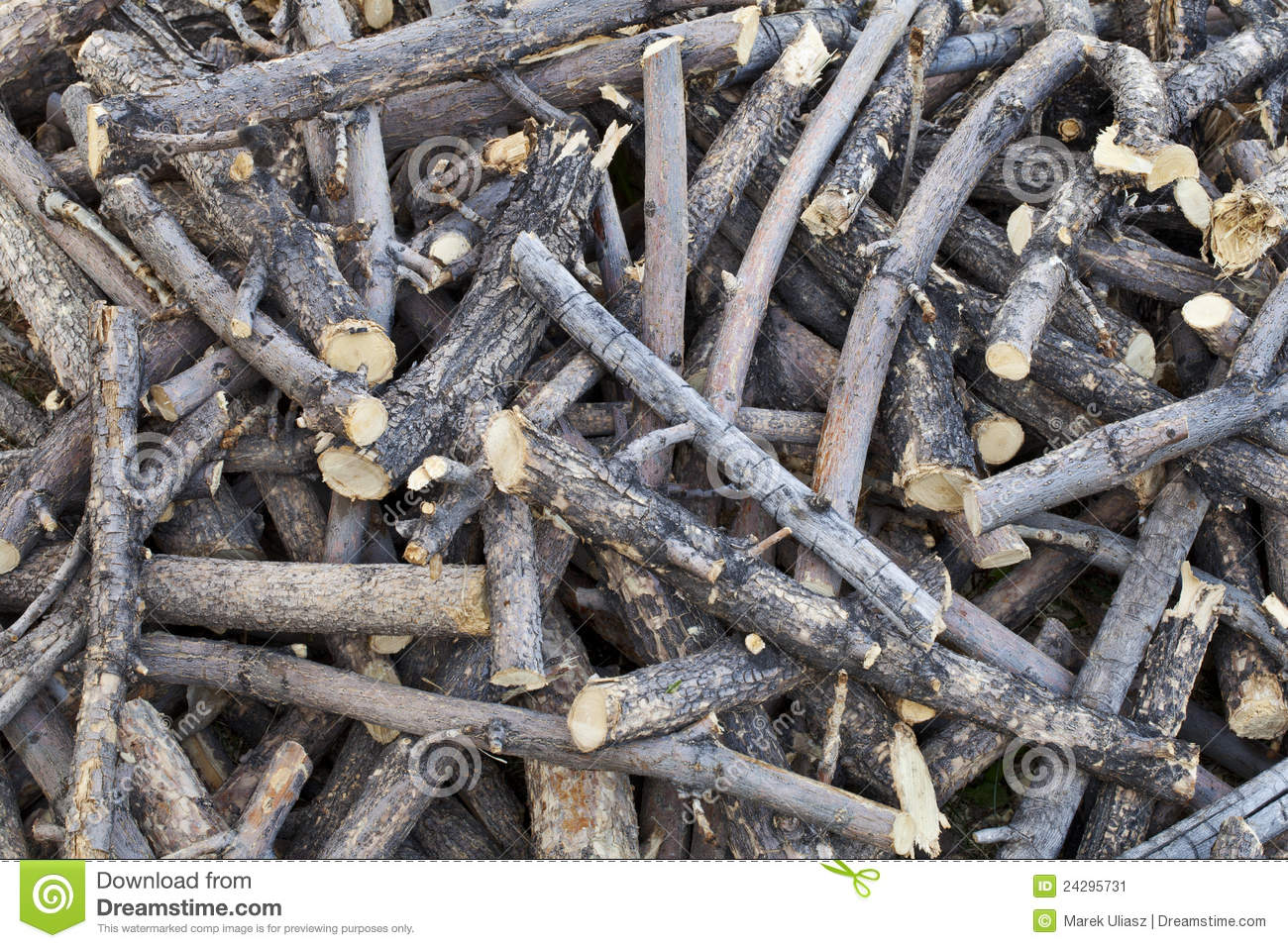 Stock Image  Pile Of Sticks