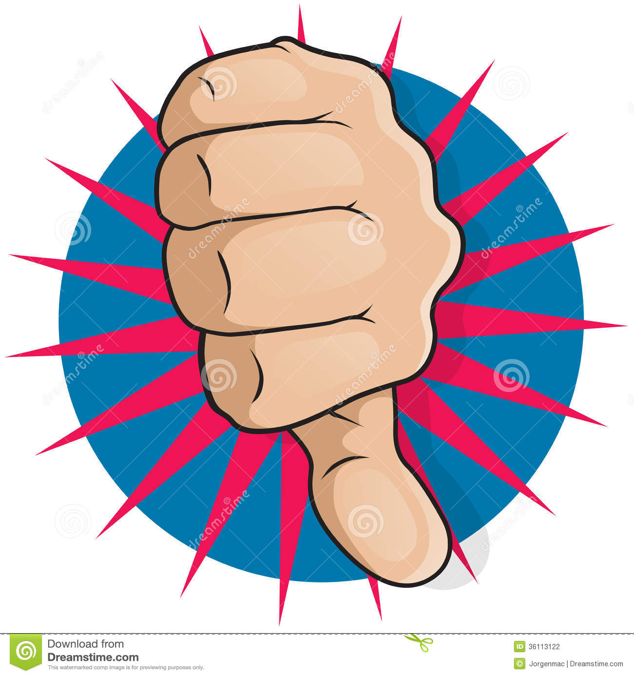 Thumbs Up Thumbs Down Clipart Vintage Pop Art Thumbs Down