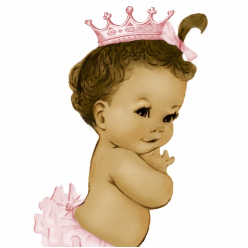 Vintage Pink Princess Baby Girl Shower Cut Outs   Zazzle