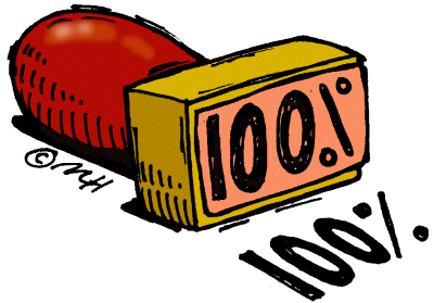 100  Stamp  In Color    Clip Art Gallery