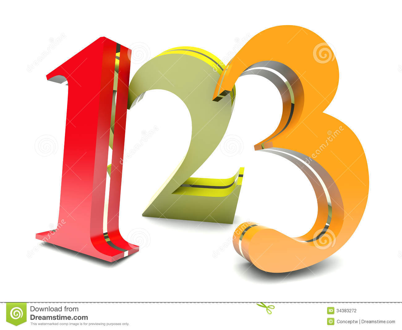 123 Colored Figures Stock Photography   Image  34383272