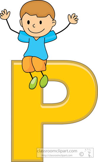 Alphabets   Children Alphabet Letter P   Classroom Clipart