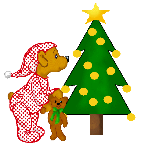 Christmas Pajama Clipart Teddy Bear In Pajamas With A
