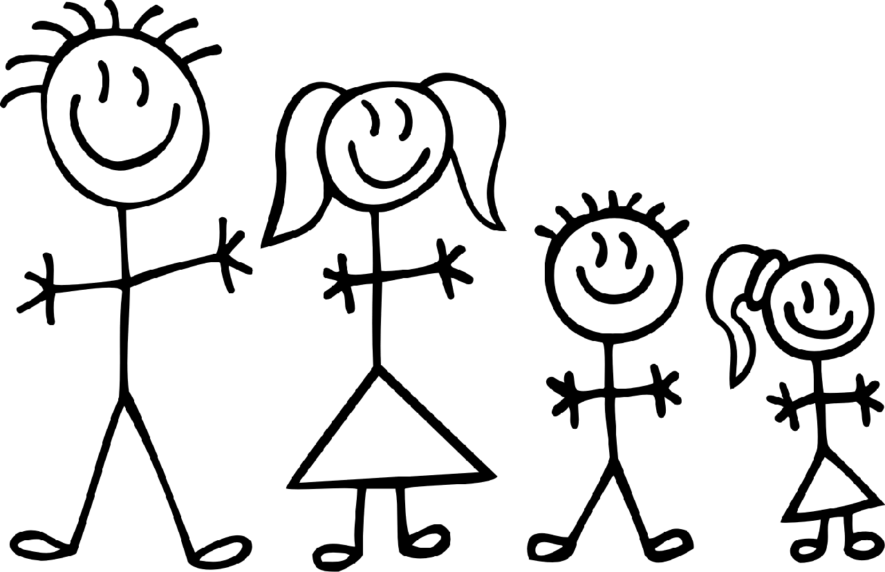 Clip Art Family Funny Drawing Picture   Imagefully Com   Images    