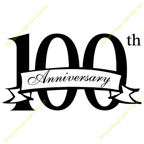 Clipart 11759 100th Anniversary   100th Anniversary Mugs T Shirts
