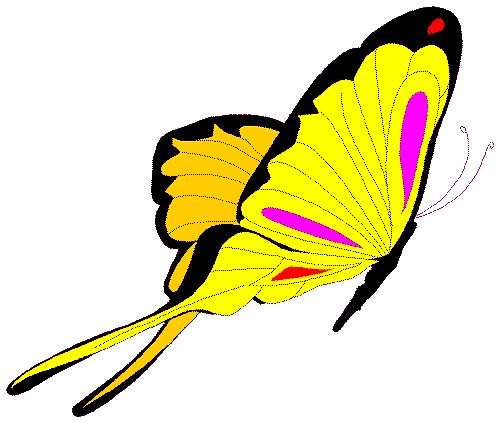 Cliparts   Animals   Butterfly Cliparts   Butterfly Yellow 16 Clipart